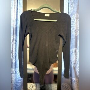 Abound Black Bodysuit, size small.